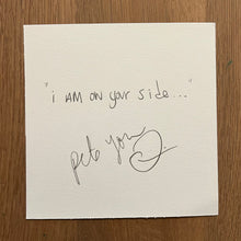 Load image into Gallery viewer, Custom Handwritten Pete Yorn Lyric Quotes and Valentines