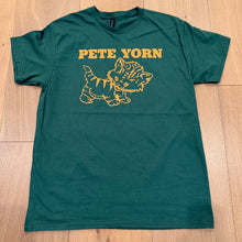 Load image into Gallery viewer, New! Green/Gold Pete Yorn Kitten T-Shirt (Hand-Screened)
