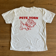 Load image into Gallery viewer, White Pete Yorn Kitten T-Shirt (Hand-Screened)
