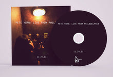 Load image into Gallery viewer, Personalized Signed Pete Yorn “Live From Philadelphia 11.24.01” CD
